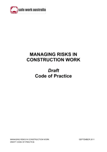 Managing Risks in Construction Work