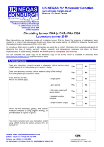 ctDNA pilot EQA - survey 2015 FINAL