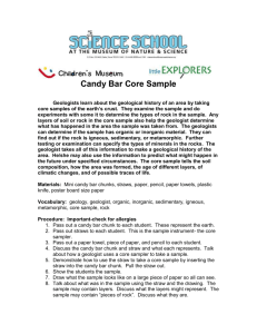 Candy Bar Core Sample - savage