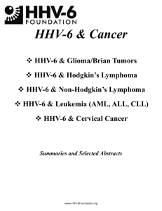 HHV-6 & Cervical Cancer - HHV