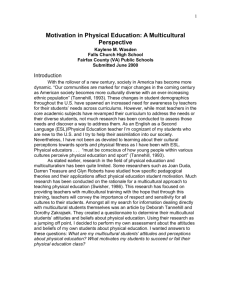 Motivation in Physical Education: A Multicultural Perspective