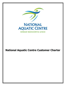 National Aquatic Centre Customer Charter