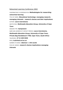 abstract - Networked Learning Conference