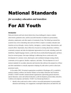 National Standards - National Center on Secondary Education and