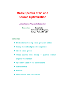 Mass Spectra of N* and Source Optimization