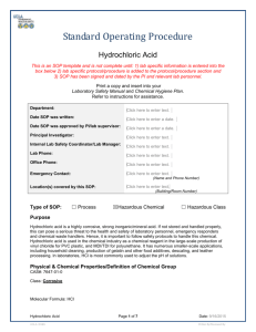 Hydrochloric Acid - UCLA David Geffen School of Medicine