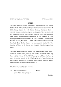 Order No-718 - Delhi Medical Council