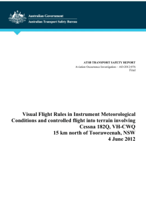 Visual Flight Rules in Instrument Meteorological Conditions and
