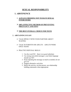 3-Sexual Responsibility Outline Student Copy