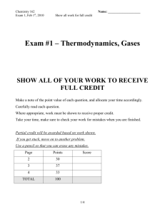 Gas Laws & Thermochemistry