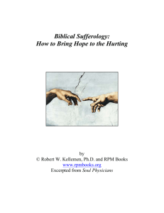 Biblical Sufferology: - American Association of Christian Counselors
