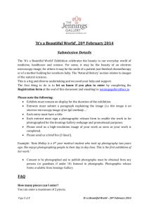 `It`s a Beautiful World`, 20th February 2014 Submission Details The