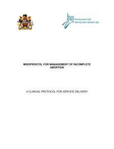 Malawi Misoprostol Protocol.