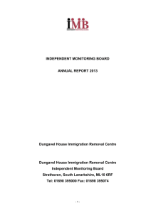 Dungavel annual report 2014 - Independent Monitoring Boards