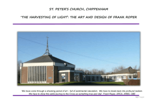 ST. PETER`S CHURCH, CHIPPENHAM `THE HARVESTING OF