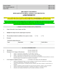 Amendment Form - Brandon University