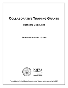 The Collaborative Training Grants Program