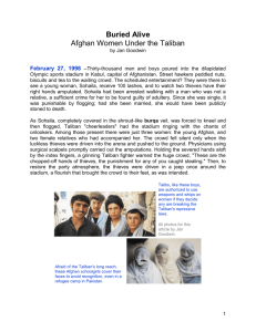 Buried Alive - the Taliban & Women