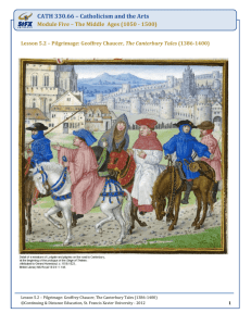 Part II - Lesson 5-2 - Geoffrey Chaucer, The Canterbury Tales