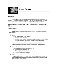 Labmanual Plant Stress