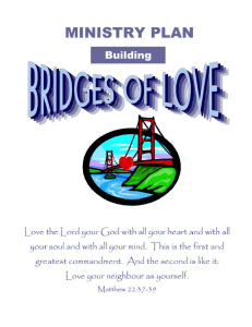 Ministry Plan - Bridges of Love