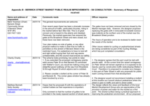 Berwick Street Section 6 - Consultation Summary (20140303)