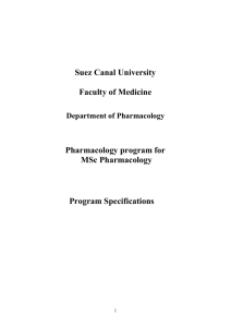 1- Programme Title:Master Pharmacology