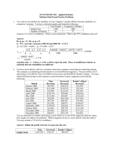 ECON/MGMT 201: Applied Statistics
