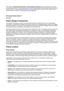 Urban Design Frameworks - Department of Transport, Planning and