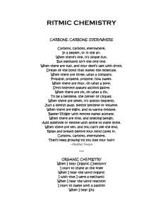 Student Poems about Ritmic Chemistry ()