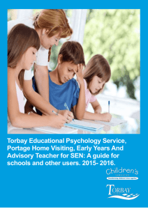 Torbay Educational Psychology Service, Portage