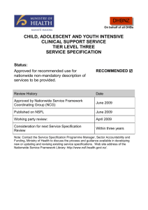 child, adolescent and youth intensive clinical support service
