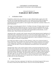 faraday rotation - Physics and Astronomy
