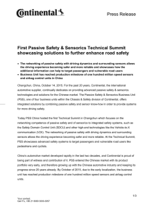 First Passive Safety & Sensorics Technical Summit showcasing
