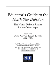 Teacher=s Guide to the - North Dakota Humanities Council