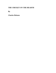 THE CRICKET ON THE HEARTH by Charles Dickens