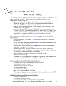 _ What is Lean Thinking - Lean Management Instituut