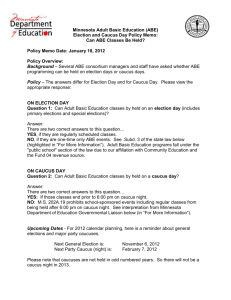 Election and Caucus Day Policy Memo