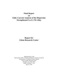 Final Report on Eddy Current Analysis of the Dispersion