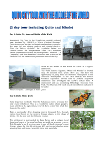 CTH3 – Quito, City tour with Middle of the World