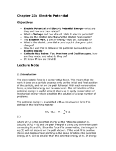 Electric Potential and Capacitance