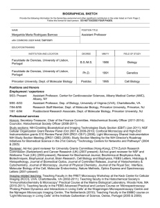 PHS 398/2590 (Rev. 06/09), Biographical Sketch Format Page