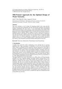 MILP-based Approach for the Optimal Design of Water Networks