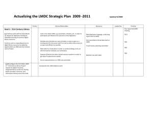 LMDC strategic plan 2009-11
