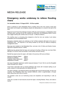 Emergency works underway to relieve flooding rivers
