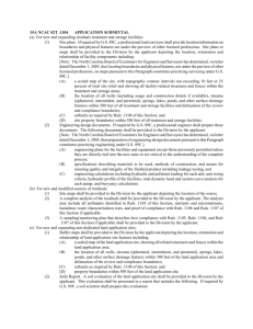 15A ncac 02T .1104 APPLICATION SUBMITTAL (a) For new and