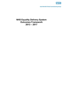 NHS South Norfolk CCG Equality Delivery System Framework 2013