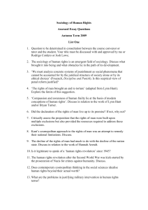 Assessed Essay Questions Terms 1 & 2