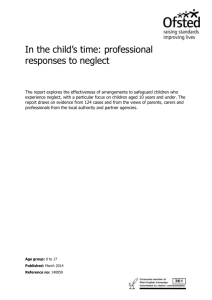 In the child`s time: professional responses to neglect