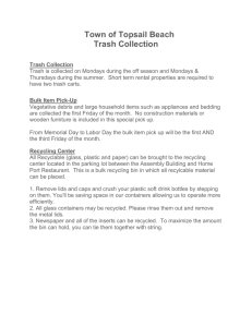 trash collection information